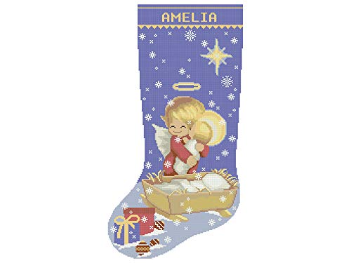 Коледни Чорапи за броим кръстат Бод, Сладък Ангел, Малкия Исус, Религиозни, католически Модерни Ваканционни