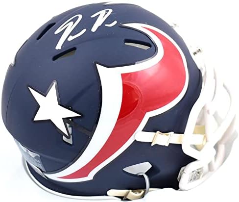 Мини-каска Dameon Pierce с автограф Houston Texans Amp Speed Mini - Tristar * Silver - Мини-Каски NFL с автограф