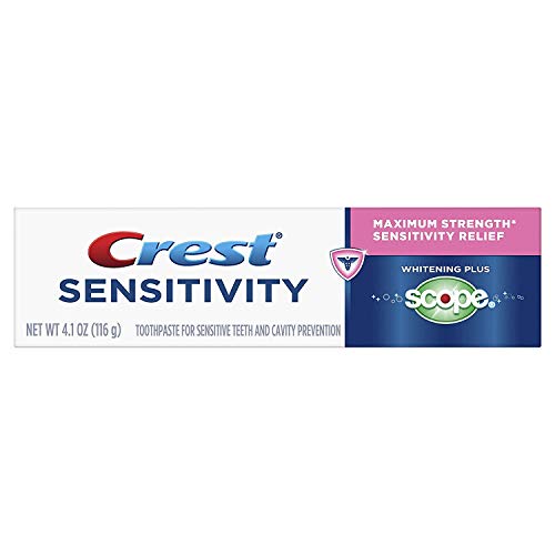 Паста за зъби CREST Sensitivity Whitening Plus Scope, 4,1 унции (опаковка от 2 броя)