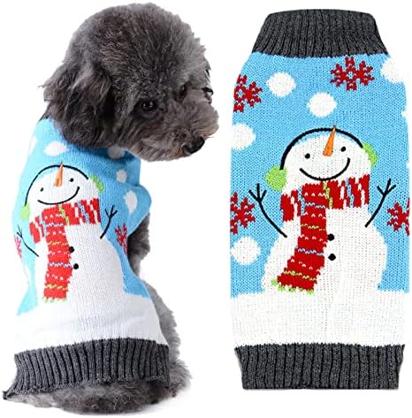 DOGGYZSTYLE Коледни Пуловери за домашни любимци, пуловери за кучета, коледни костюми за малки Кученца с принтом