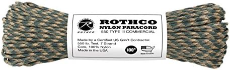 Найлонов Камуфляжный Паракорд Rothco 550lb Type III