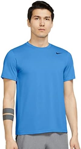 Мъжка тениска Nike Legend с къс ръкав (as1, Alpha, xx_l, Обикновени, Regular, Университетски син / черен)