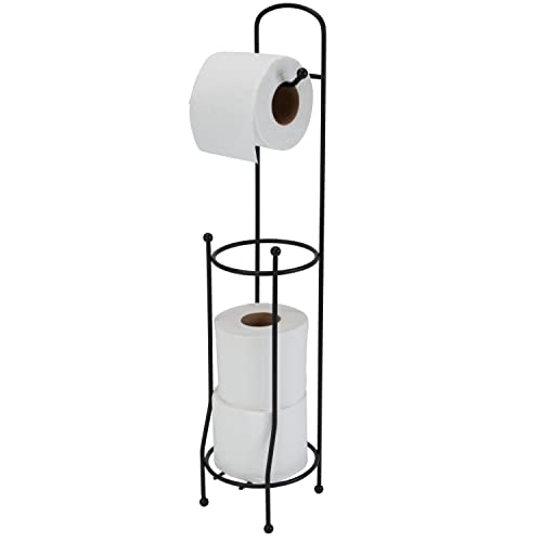 На притежателя и опаковка тоалетна хартия Bath Bliss | Размери: 6,3 Д x 6,1 W x 26,4В | Капацитет 4 ролка тоалетна