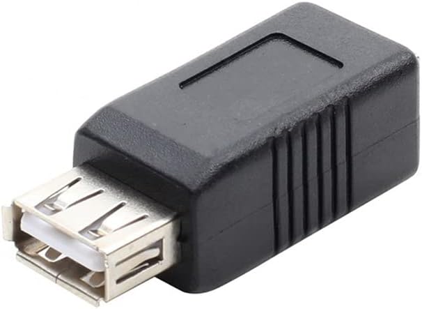 Адаптер Herfair USB-USB B, 2 USB 2.0 A-Женски Конвертор USB B Жена за свързване на принтер (женски на женския)