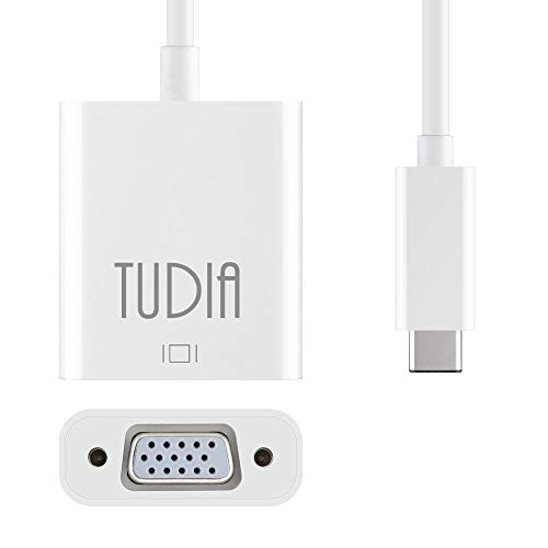 USB Адаптер C към VGA адаптер TUDIA USB 3.1 Type C (USB-C) за VGA, съвместим с MacBook Pro 13 15 ( 2017),