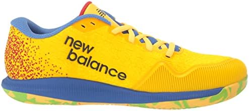 Дамски тенис обувки New Balance FuelCell 996 V4 с твърдо покритие, Яйчен Жълтък / Енергийна Червен / Ярък Лазурит,