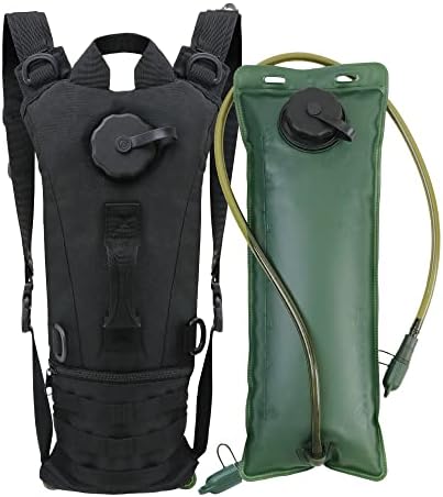 Zavothy Military 3Л Hydration Pack с водно мехур - Лека раница Camel Daypack, не съдържа BPA, за джогинг, колоездене и разходки