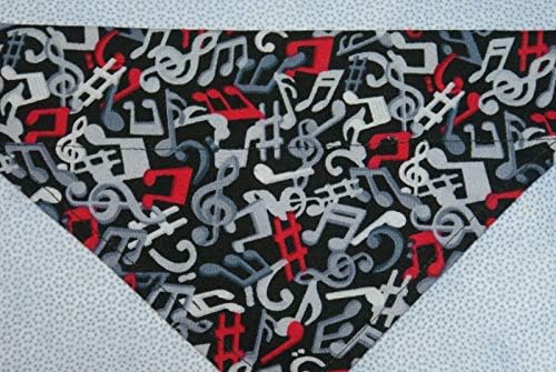 Кърпа за кучета с Маниакальным Музикален дизайн на Върха на Яката (X-Large)