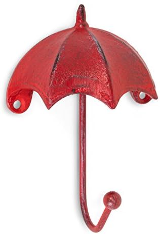 Abbott Collection 27-Желязната ЕПОХА/377 Монтиране на Куката за чадър, височина 5,5 инча, Античен Червен