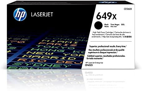 Консуматив HP 649X Black с най-висока доходност на тонера | Работи с HP Color LaserJet Enterprise серия CP4525