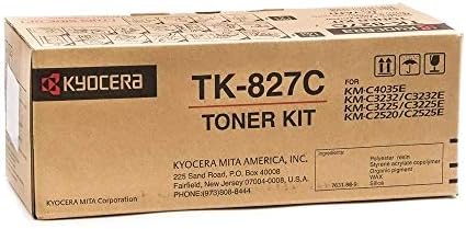 Kyocera 1T02FZCUS0 Модел TK-827C Синя тонер касета с капацитет за отработения тонер, за употреба с принтери