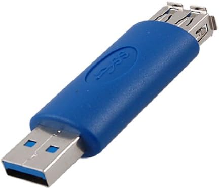 Qtqgoitem PC USB 3.0 Тип A Адаптер с конектор на разширяване на типа Мъж-жена (модел: 174 3f5 a20 921 78b)