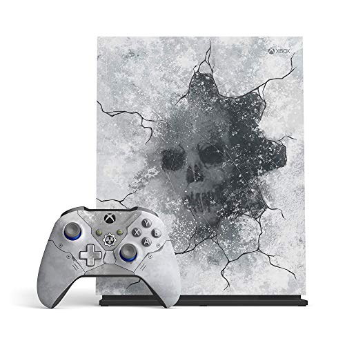 Конзолата на Microsoft Xbox One X с един карам с капацитет 1 TB Enhanced Gears 5 Ограничена серия Arctic Blue