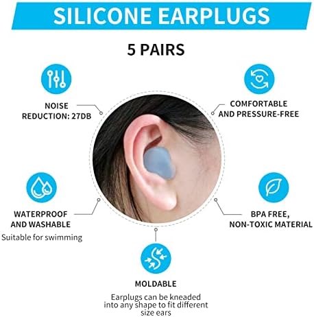LYSIAN Ультрамягкие Formable тапи за уши за сън и плуване на Възрастни и деца - тапи за уши за Многократна употреба