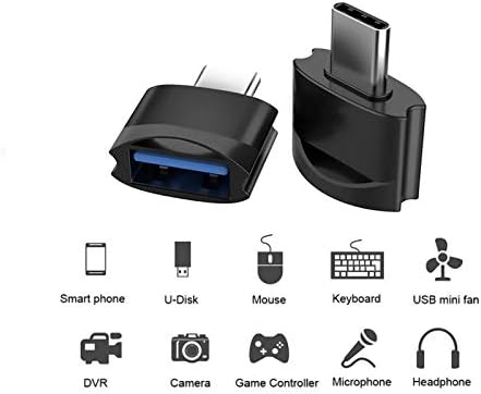 USB Адаптер C за свързване към USB конектора (2 опаковки), съвместим с Samsung Galaxy S20 Ultra за OTG със зарядно